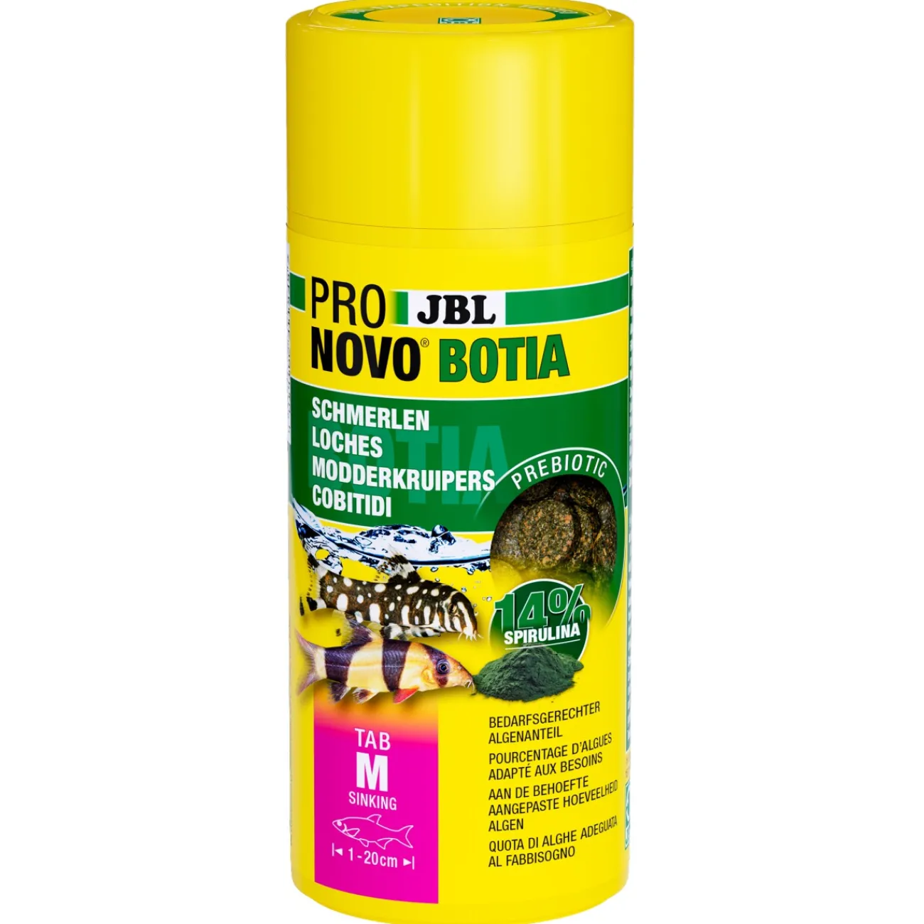 JBL Comprimés alimentaires PRONOVO BOTIA pour toutes les loches M 250 ml^ Nourriture Principale