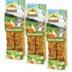 JR Farm Farmy’s fenouil carotte 3x160g^ Friandises