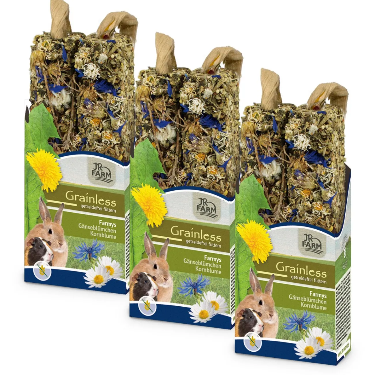 JR Farm Grainless Farmy’s Fleurs de pâquerettes 3p^ Friandises