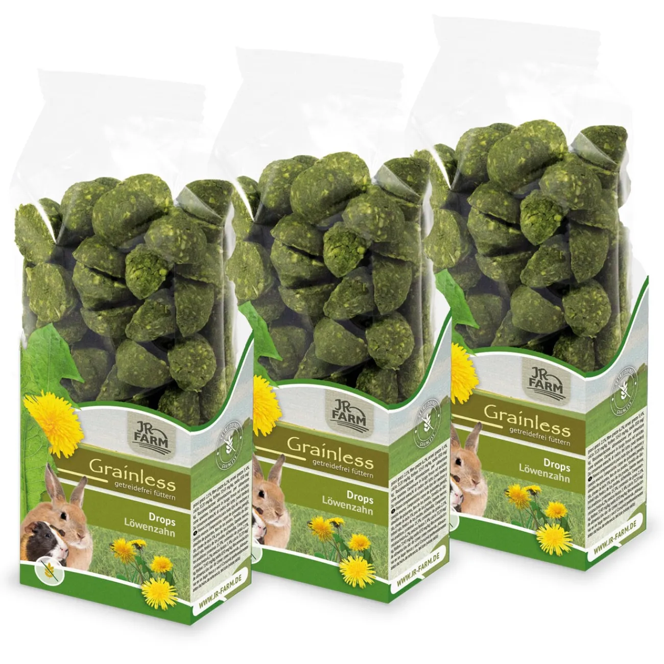 JR Farm Solution JR Grainless Drops Pissenlits 3x140g^ Friandises