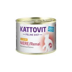 KATTOVIT Feline Diet Reins/Renal Poulet 12x185 g^ Régime Rénal|Nourriture Humide