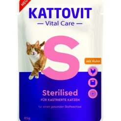KATTOVIT Vital Care Sterilised 24x85g^ Nourriture Humide|Problèmes Urinaires