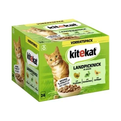 Kitekat Multipack Pique-nique à la campagne en sauce 24x85 g^ Nourriture Humide