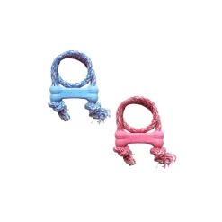 KONG Puppy Goodie Bone avec corde XS bleu/rose^ Dentition Et Soins Dentaires|Jouets