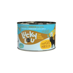Lucky Lou Nourriture humide chat adulte Volaille et cerf 6x200 g^ Nourriture Humide