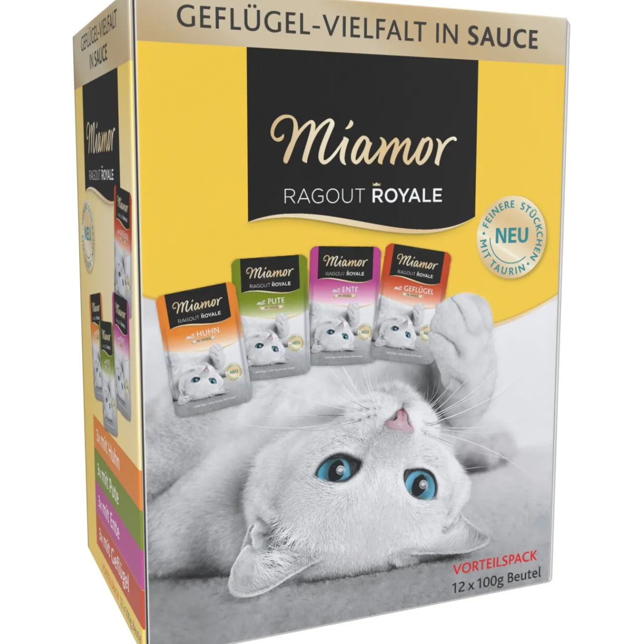 Miamor Ragout Royale, Multibox Sauce volaille 12 x 100 g^ Nourriture Humide