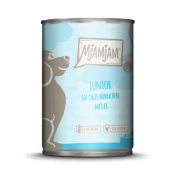 MjAMjAM Junior poulet juteux à l’œuf 6 x 400 g^ Nourriture Humide|Nourriture