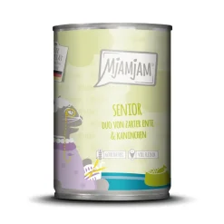 MjAMjAM nourriture humide pour chat senior, duo de canard & lapin 6x400 g^ Nourriture Humide
