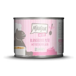 MjAMjAM nourriture humide pour chat adulte, blanchie en sauce 6x185 g Dinde et saumon^ Nourriture Humide