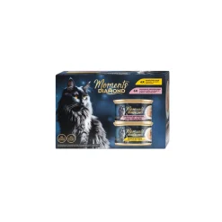 MOMENTS Nourriture humide Diamond chat Adult Soufflé MultiPack12 x 85 g^ Nourriture Humide