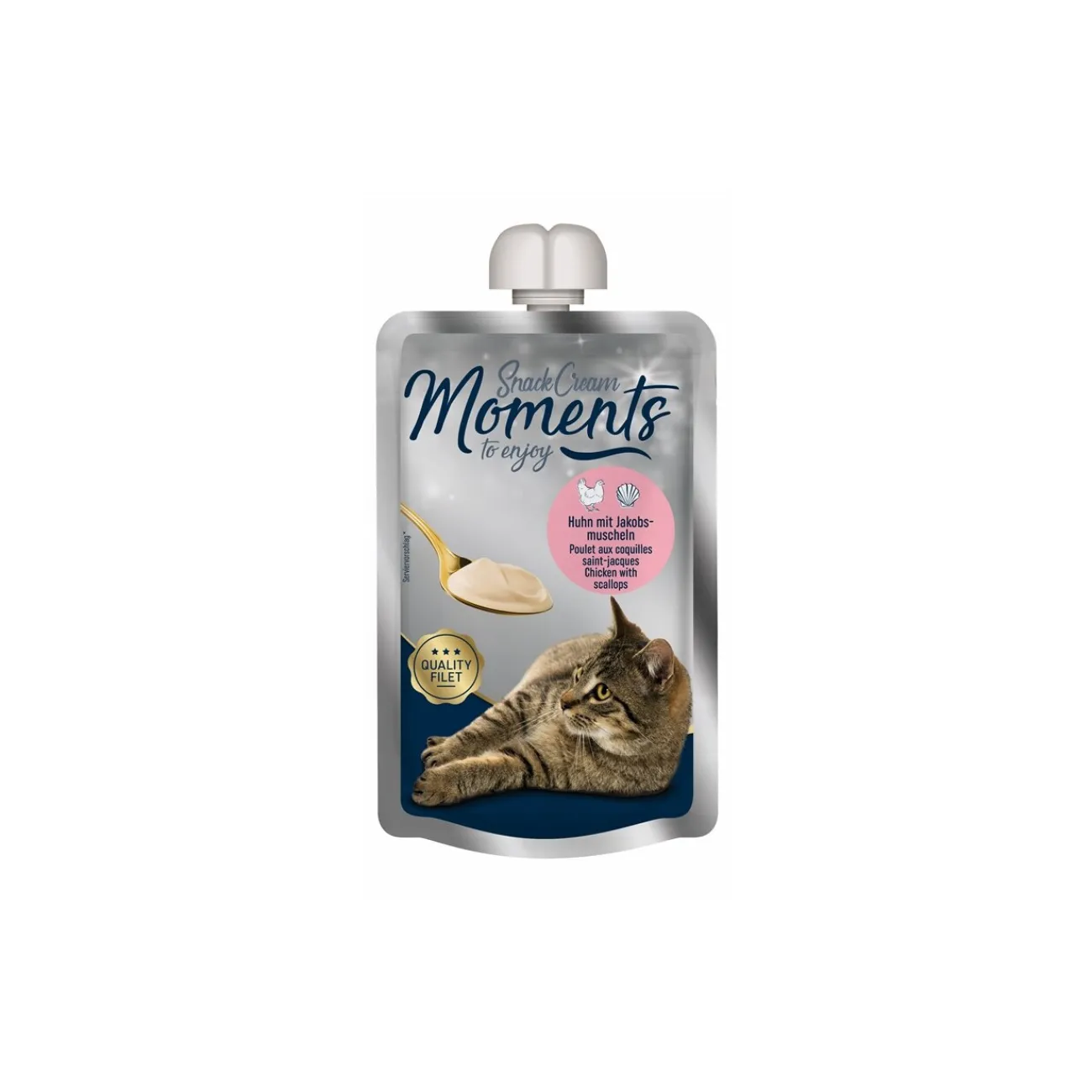 MOMENTS Snack Cream 7 x 90 g poulet et coquilles Saint-Jacques^ Friandises