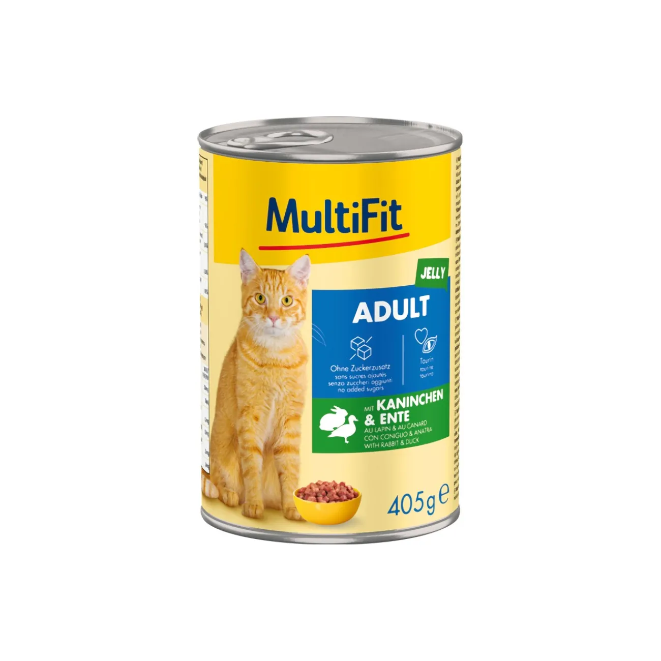 MultiFit Adult Jelly Lapin et canard 6x405 g^ Nourriture Humide