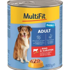 MultiFit Adult Ragoût au bœuf et aux carottes 6x800 g^ Nourriture Humide