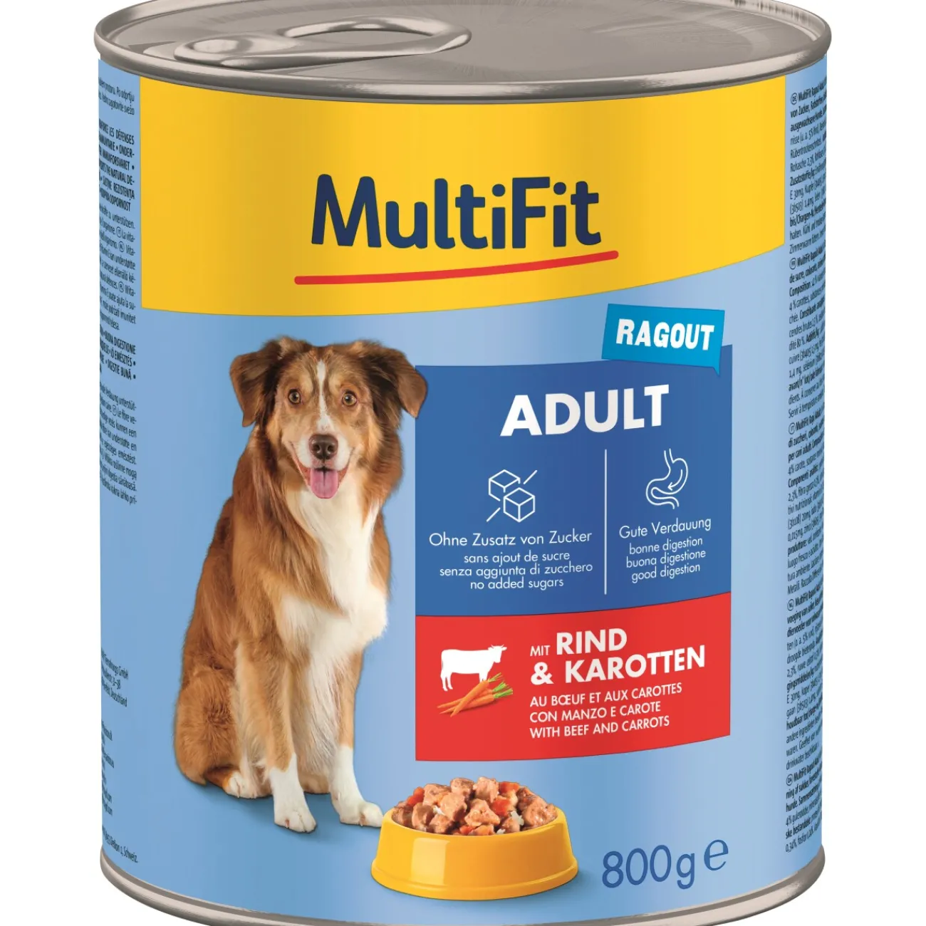MultiFit Adult Ragoût au bœuf et aux carottes 6x800 g^ Nourriture Humide