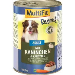 MultiFit Adult ragoût Lapin et carottes 6x400 g^ Nourriture Humide