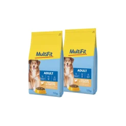 MultiFit Croquettes pour chien adulte, avec volaille et carotte 2x12 kg^ Croquettes