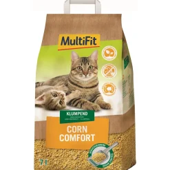 MultiFit Litière agglomérante Corn Comfort 7 l^ Litière Pour Chat
