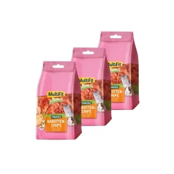 MultiFit Nature snacks Chips de carotte 3x100 g^ Friandises