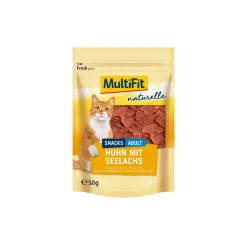 MultiFit naturelle poulet & cœur de saumon 4 x 50 g^ Friandises