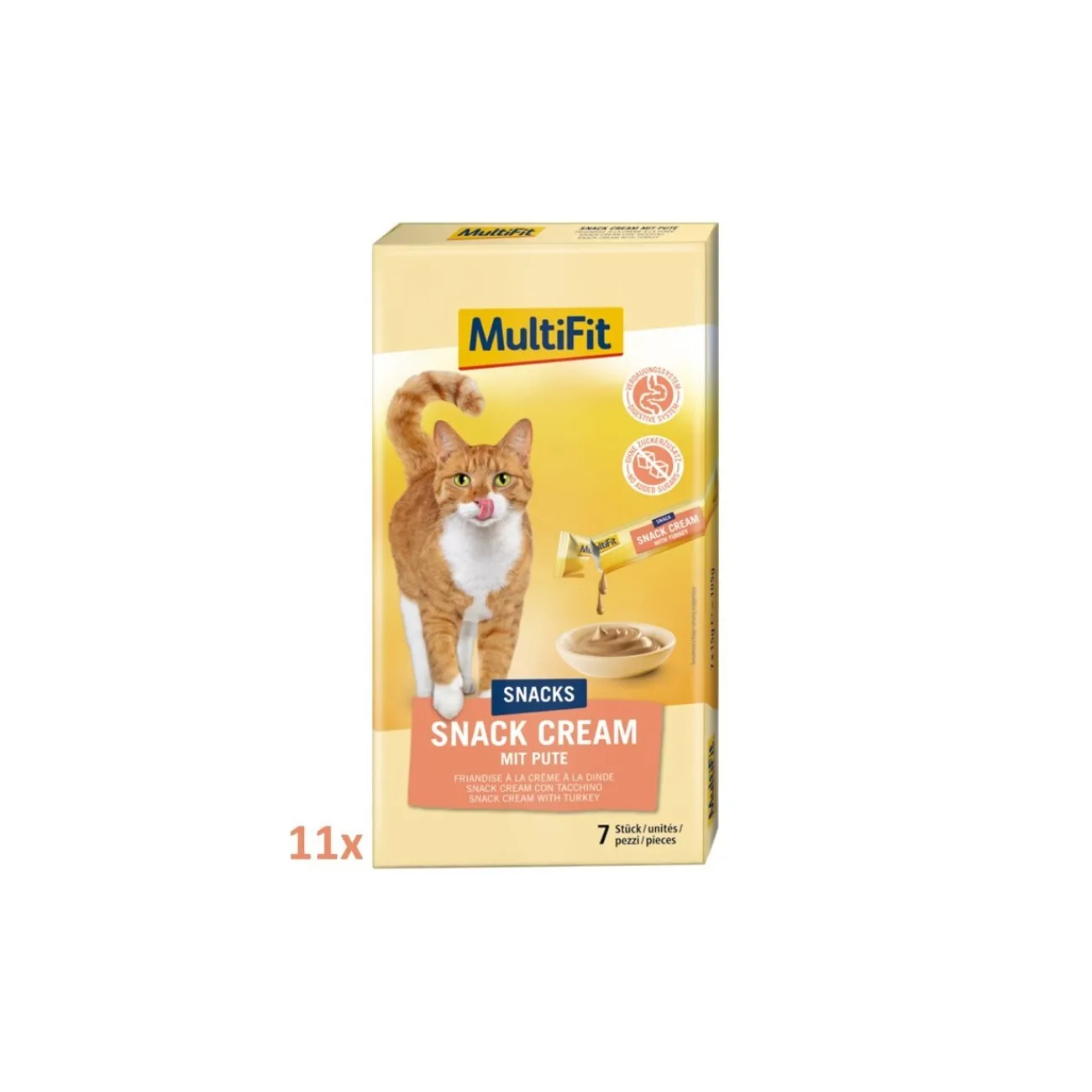 MultiFit Snack Cream 11x7 pièce Dinde^ Friandises