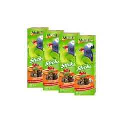 MultiFit Sticks pour perroquets Sticks 4 x 2 Légumes Miel^ Friandises
