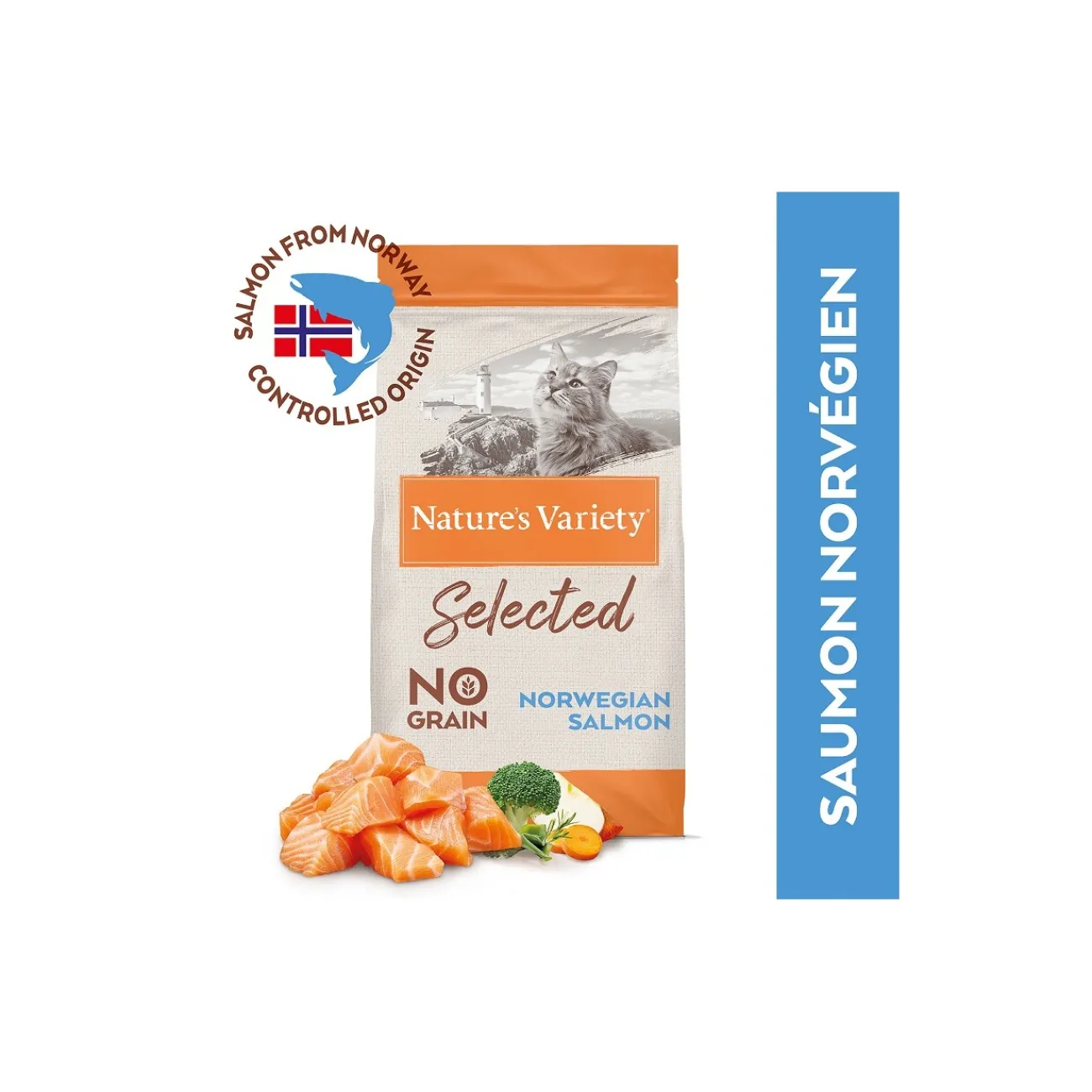 Nature's Variety No Grain Adulte Saumon^ Croquettes Pour Chat