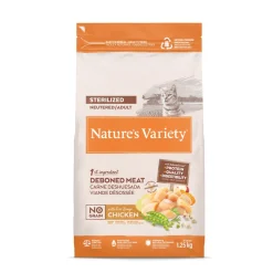 Nature's Variety Stérilisé No Grain poulet 1,25 kg^ Croquettes Pour Chat