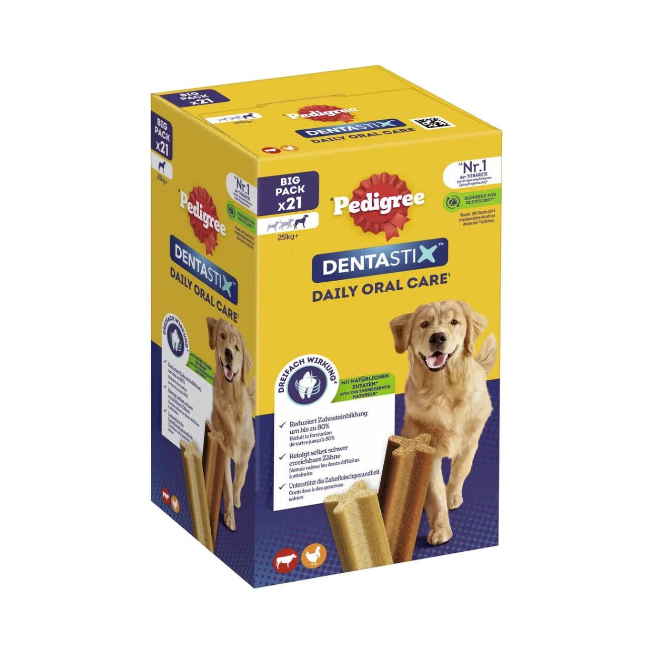 Pedigree Friandises Dentastix Daily Oral Care Multipack Maxi, 21x^ Soins Dentaires|Friandises