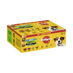 Pedigree Nourriture humide pour chien adulte, Multipack, Sélection mixte avec légumes, en sauce 80x100 g^ Nourriture Humide
