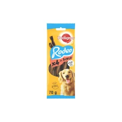 Pedigree Rodeo Récompenses au Bœuf pour Chien 4pcs 70g^ Friandises