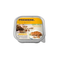 PREMIERE Adult Gelee saumon 16 x 100 g Riche en poulet 16x100 g^ Nourriture Humide