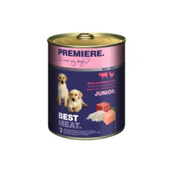 PREMIERE Best Meat Junior Poulet et bœuf 6x800 g^ Nourriture Humide|Nourriture