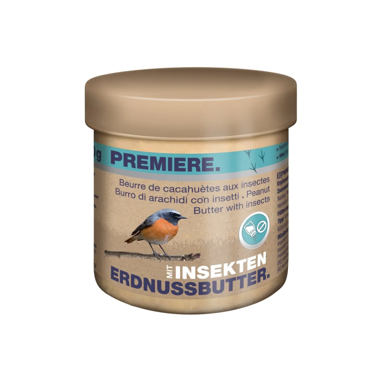 PREMIERE Beurre de cacahuète aux insectes 250 g^ Nourriture Pour Oiseaux Du Ciel|Nourriture Pour Oiseaux Sauvages