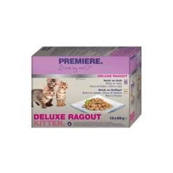 PREMIERE Deluxe Ragout Kitten Multipack 12 x 85 g^ Nourriture Humide|Nourriture