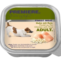 PREMIERE Finest Meat Adult Poulet et riz 10x150 g^ Nourriture Humide