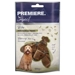 PREMIERE Insect Snack Bites vers de farine à la carotte 100 g^ Friandises