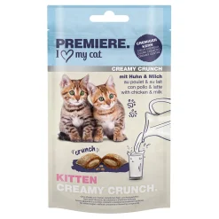 PREMIERE Kitten Creamy Crunch au poulet & au lait 6 x 60 g^ Friandises|Nourriture