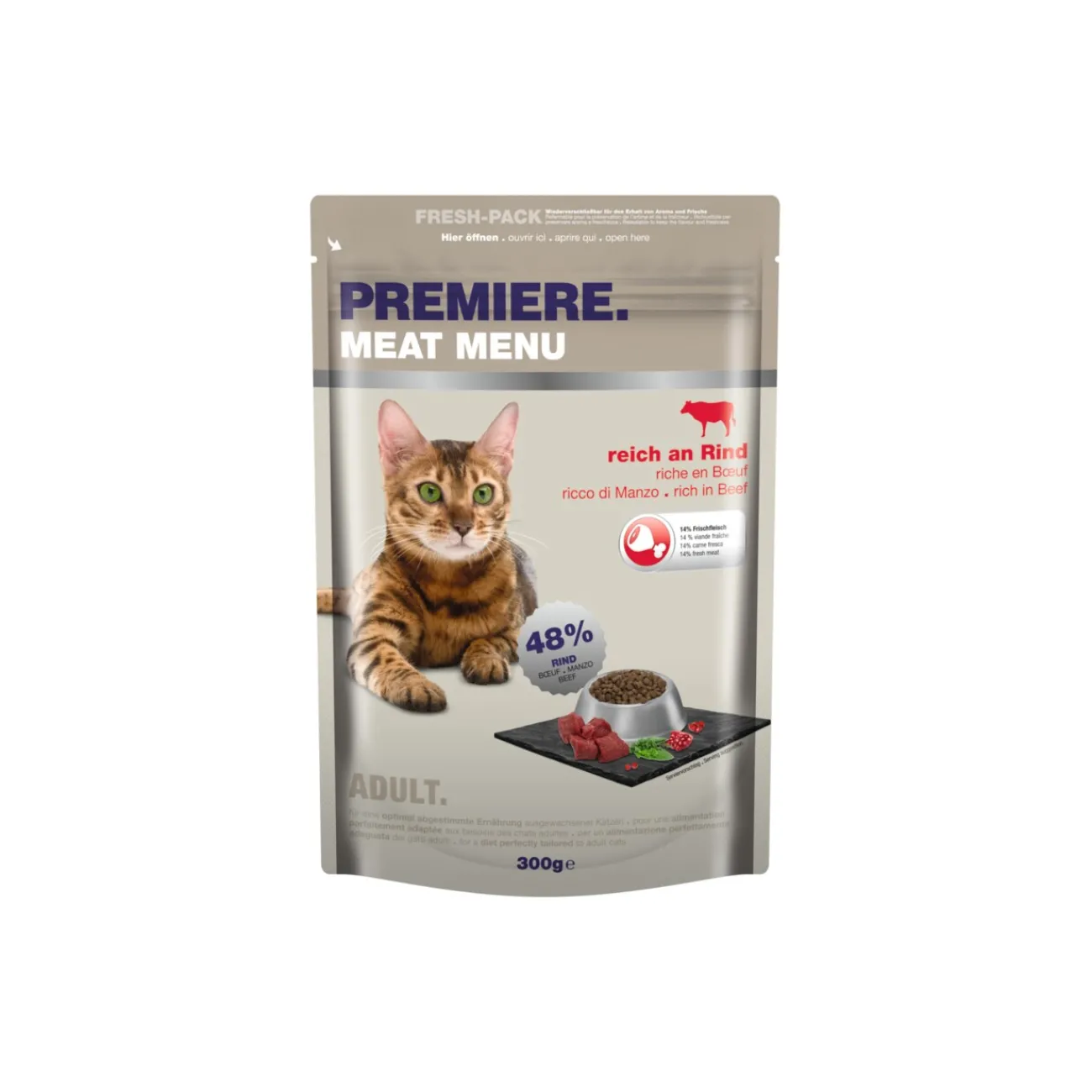 PREMIERE Meat Menu Adult 300 g^ Croquettes Pour Chat