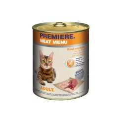 PREMIERE Meat Menu Adulte Bœuf et poulet 6x800 g^ Nourriture Humide