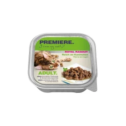 PREMIERE Royal Ragout Lapins 16x100 g^ Nourriture Humide