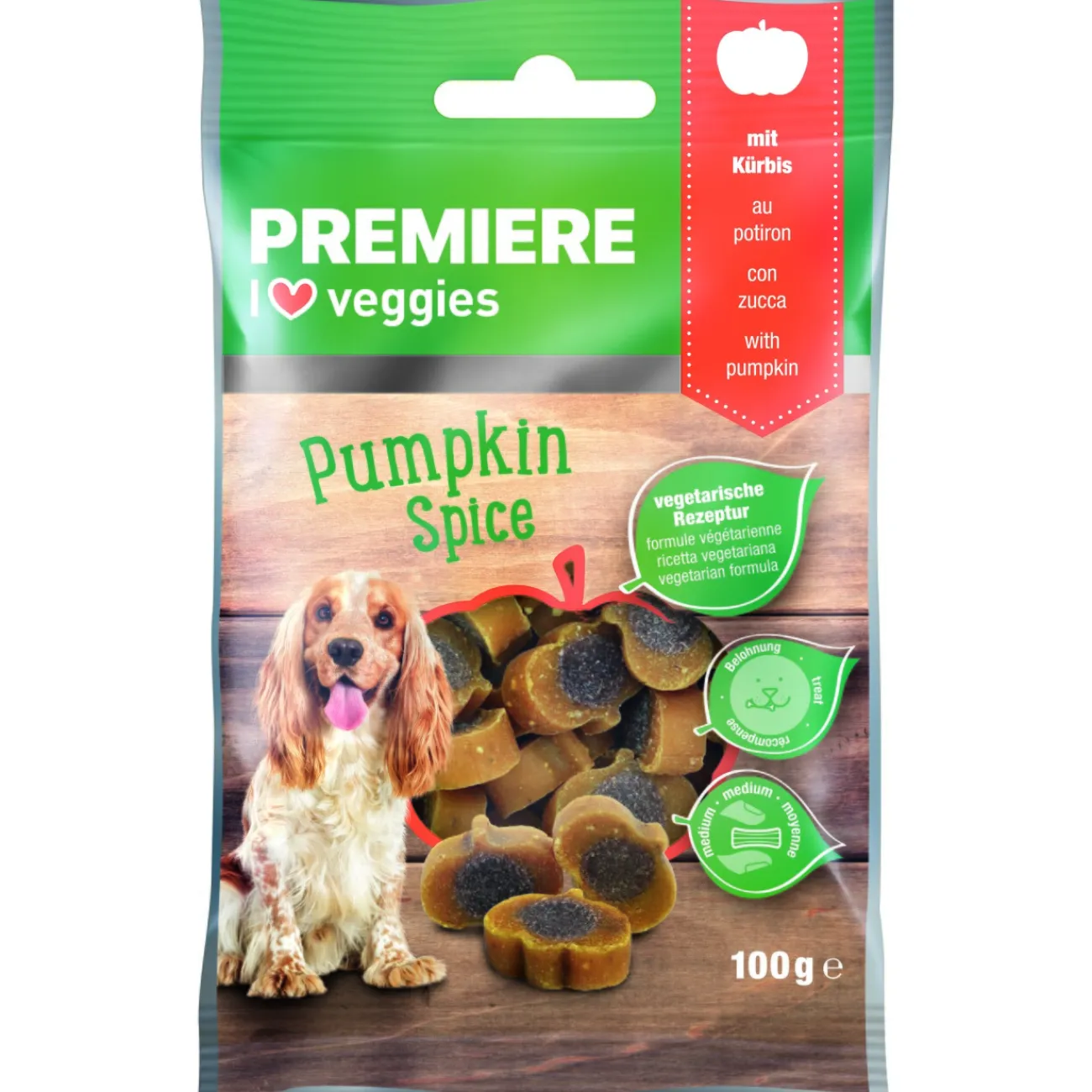 PREMIERE Snack I love veggie potiron 100 g^ Friandises