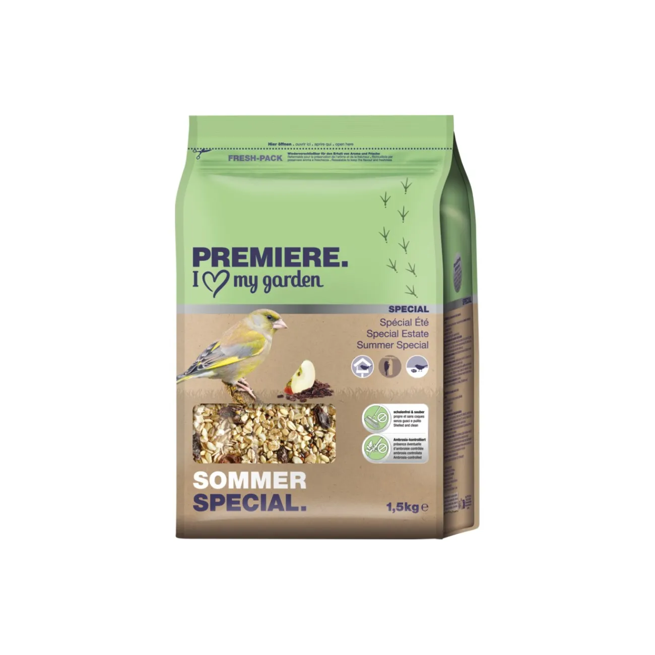 PREMIERE Spécial été 1,5 kg^ Nourriture Pour Oiseaux Du Ciel|Nourriture Pour Oiseaux Sauvages