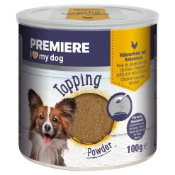 PREMIERE Toping Poudre 6x80 g Foie de poulet aux noix de coso^ Friandises