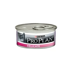 PRO PLAN Chat DELICATE - Mousse riche en Dinde - 24x85g^ Nourriture Humide