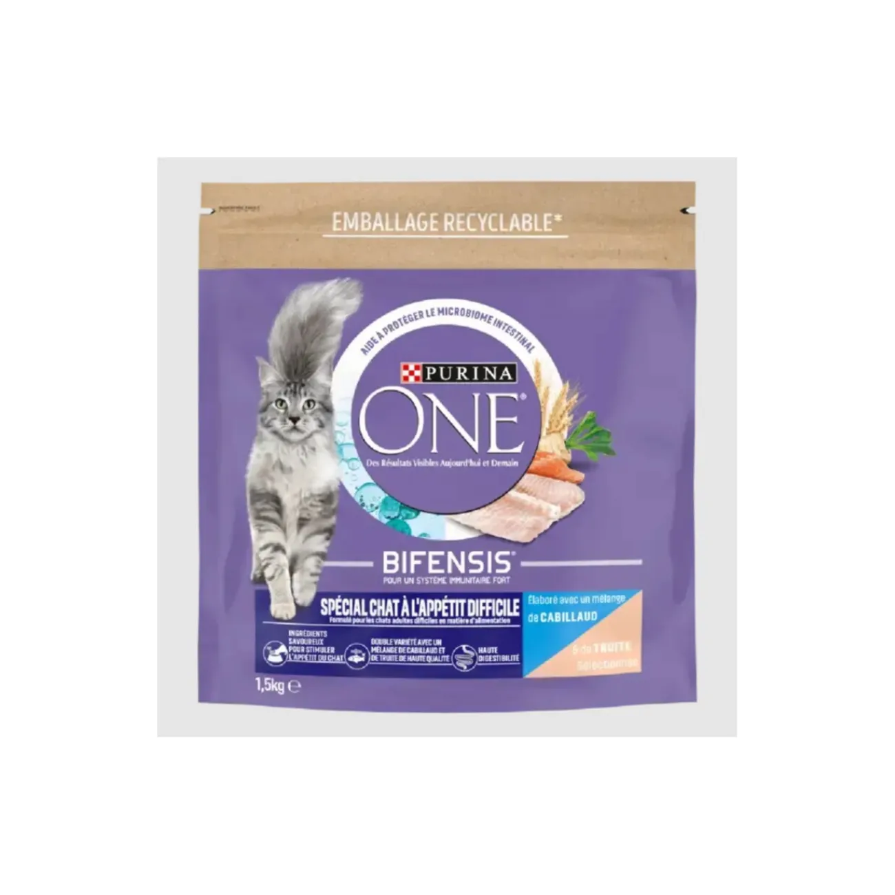 Purina ONE Croquettes pour Chat à l'appétit difficile 1,5 kg^ Croquettes Pour Chat