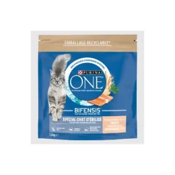 Purina ONE Croquettes pour Chat Stérilisé à la Truite et au Blé 1,5 kg^ Croquettes Pour Chat