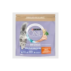 Purina ONE Croquettes pour Chat Spécial Pelage et Boules de Poils au Poulet et aux Céréales 1,5 kg^ Croquettes Pour Chat