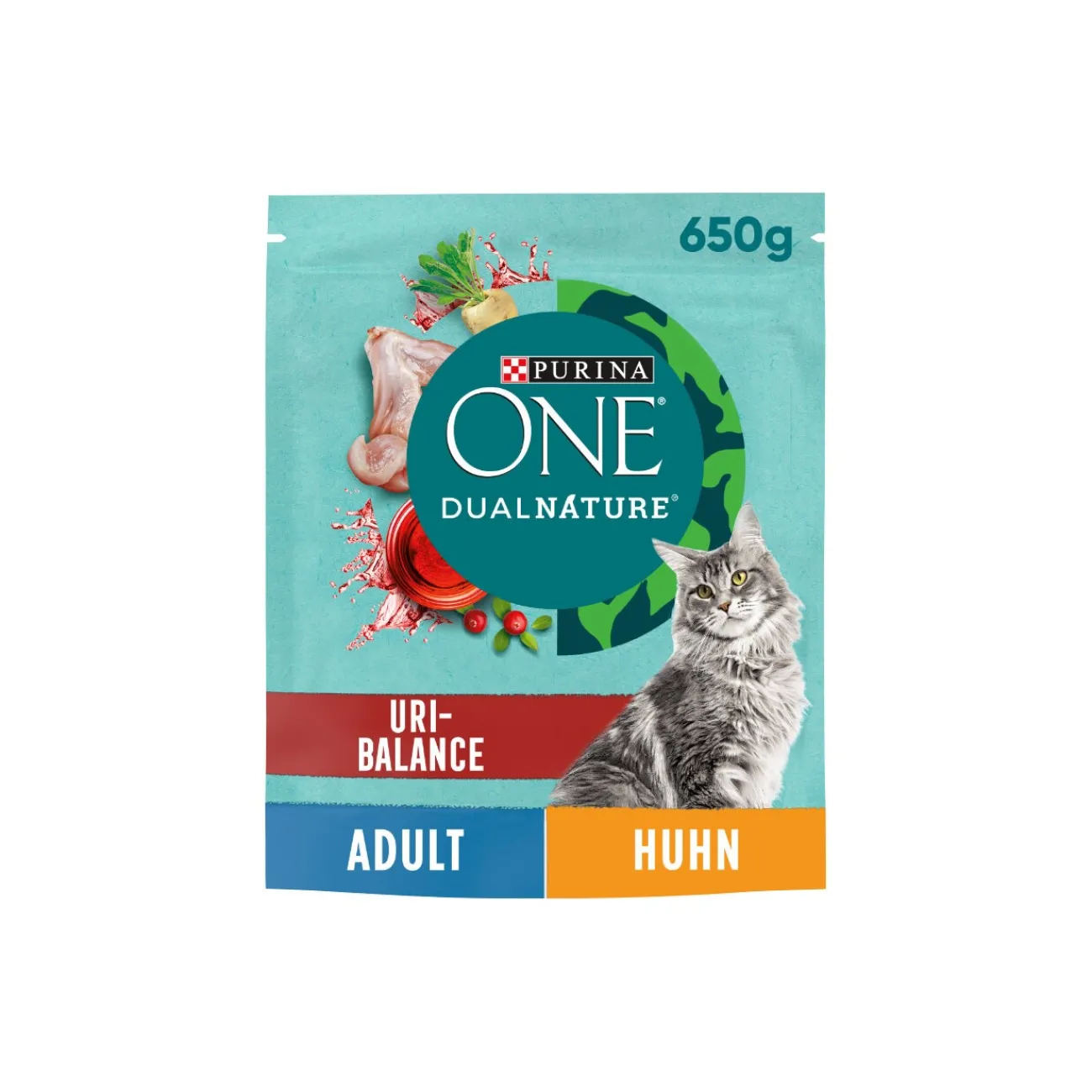 Purina ONE DualNature aux Cranberries 650 g^ Croquettes Pour Chat