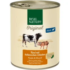 REAL NATURE Adult Bœuf et jambon ital. 6x800 g^ Nourriture Humide
