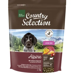 REAL NATURE Country Selection Alpine dindon et bœuf alpin 1 kg^ Croquettes|Nourriture